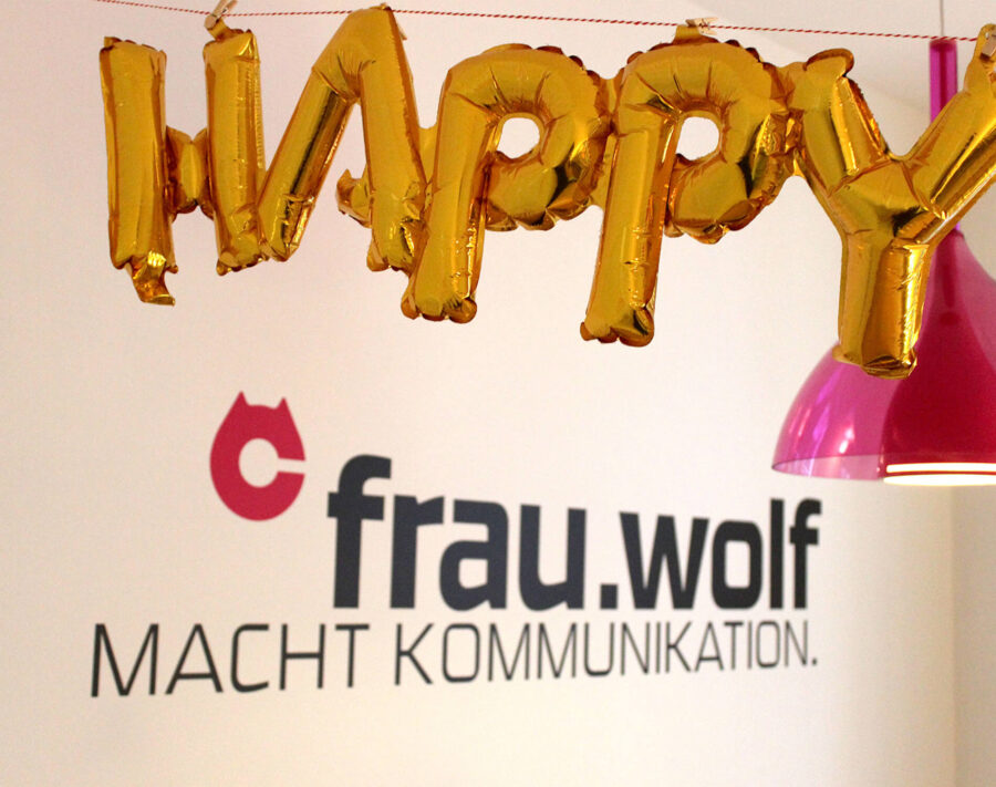Werbeagentur Frau Wolf feiert den 5. Geburtstag