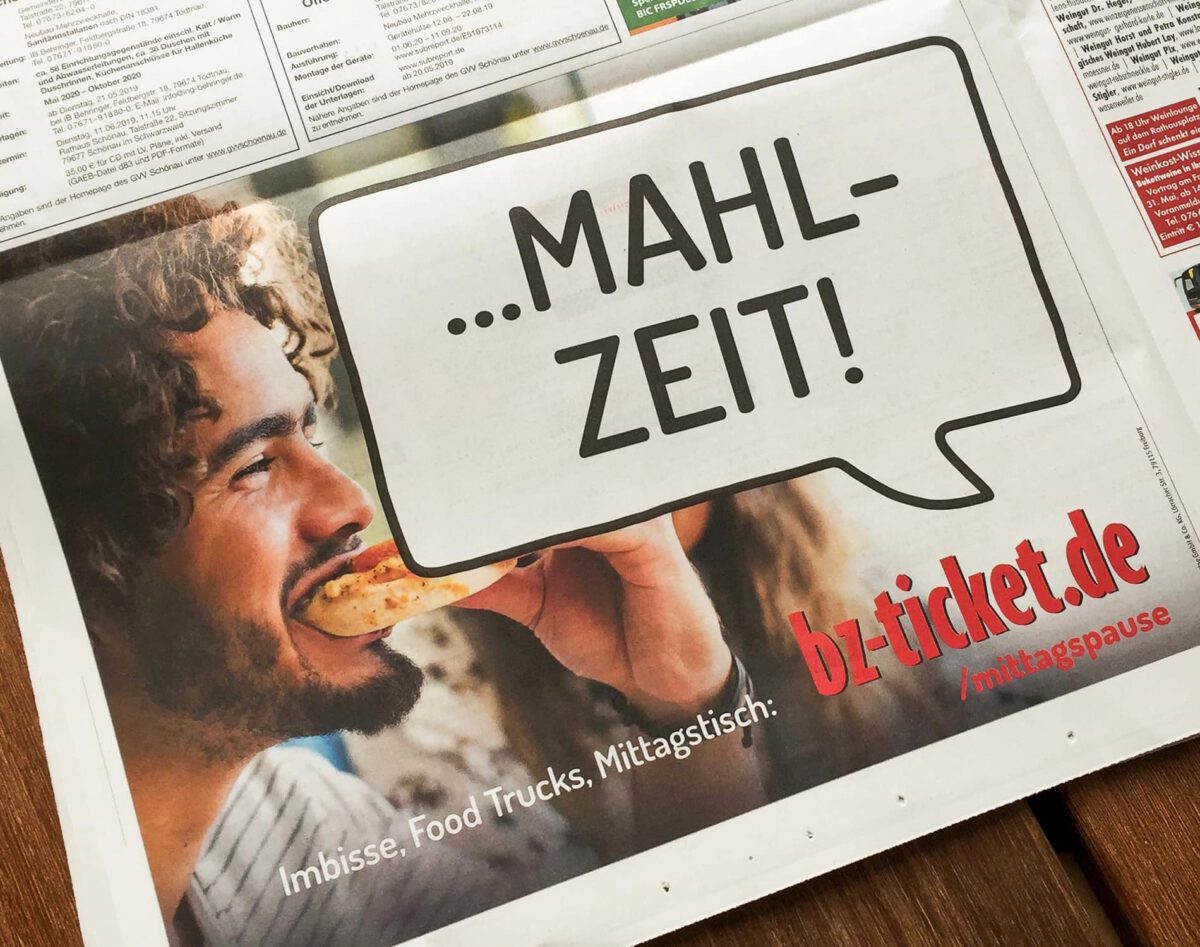 Kampagne für bz-ticket.de