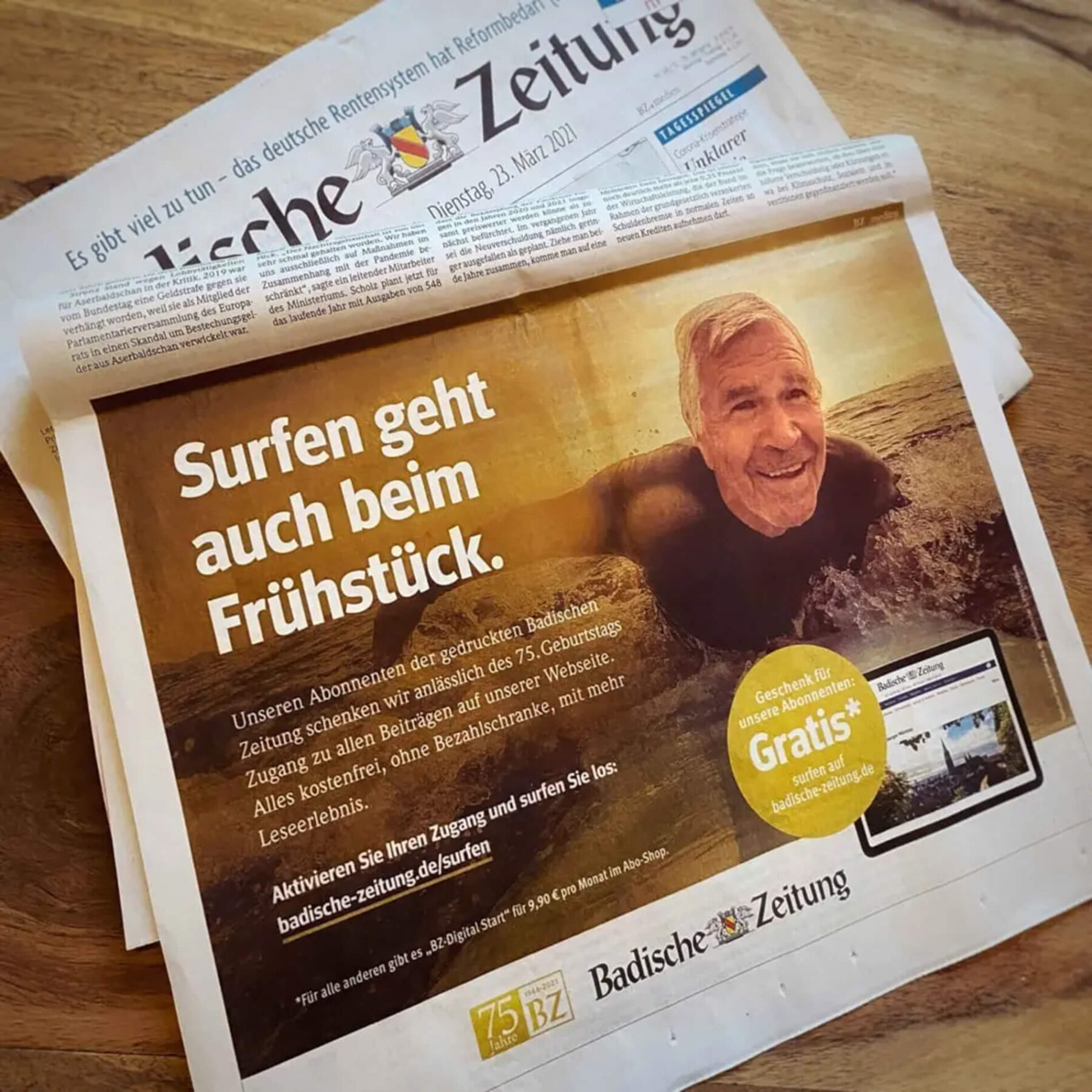 Kampagne für Senioren: Badische Zeitung