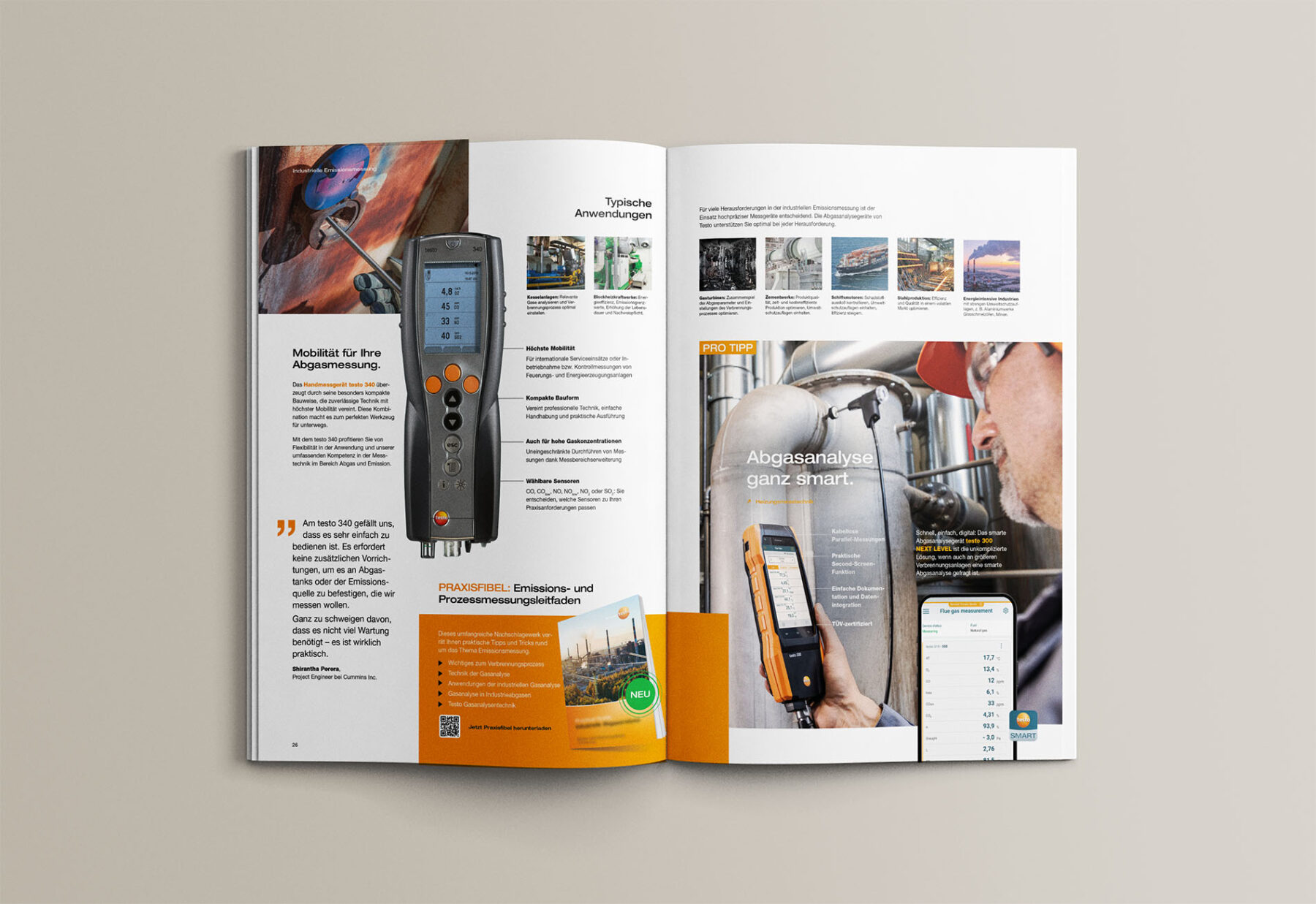 30 Seiten Testo-Power – das Industry Magazin.